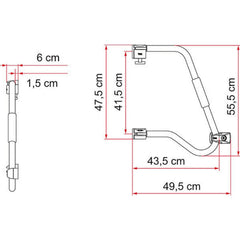 Fiamma Security 46 Pro Handle made by Fiamma. A Add-ons sold by Quality Caravan Awnings