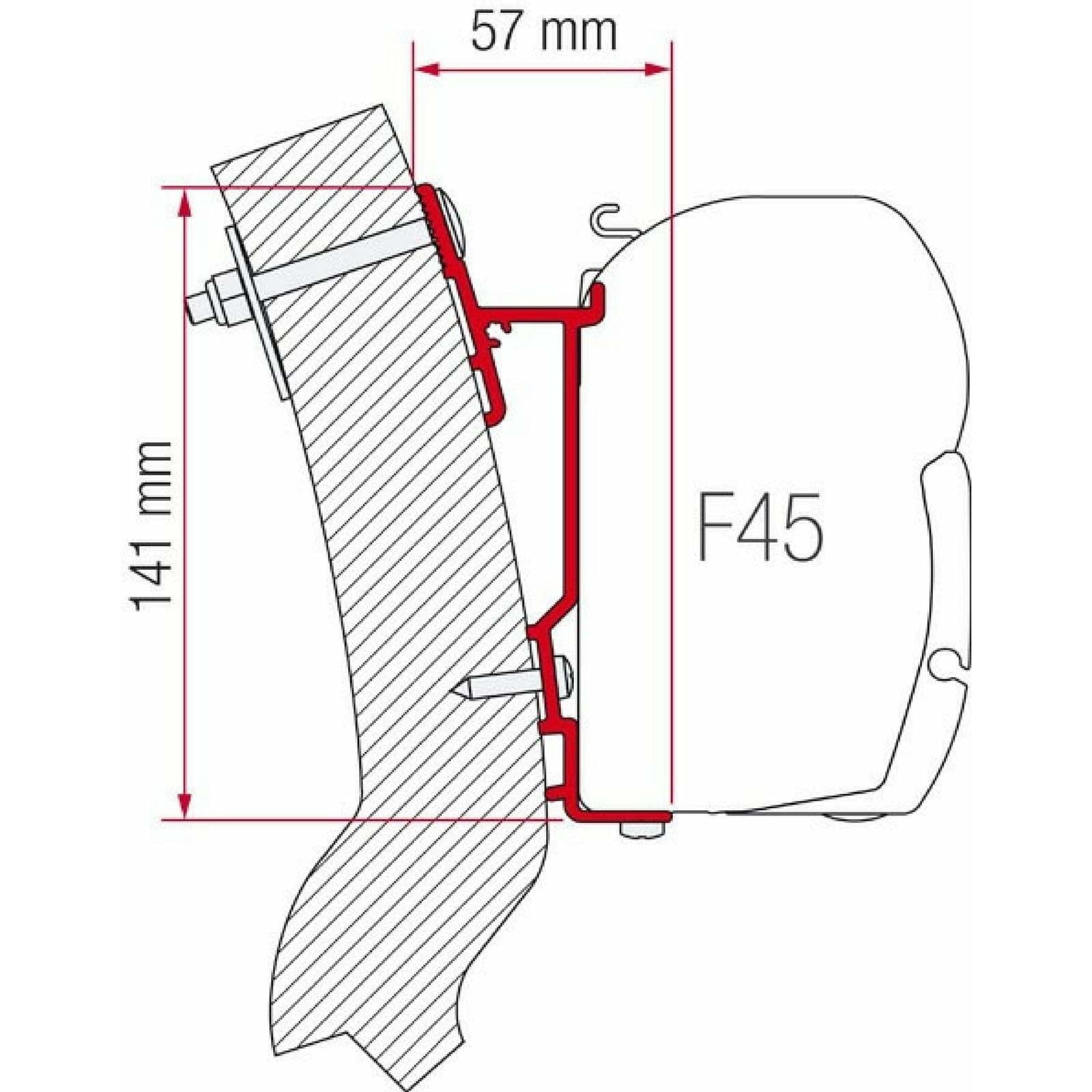 Fiamma Wingamm Oasi Motorhome Awning Adapter made by Fiamma. A Awning Adapter sold by Quality Caravan Awnings