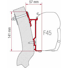 Fiamma Wingamm Oasi Motorhome Awning Adapter made by Fiamma. A Awning Adapter sold by Quality Caravan Awnings