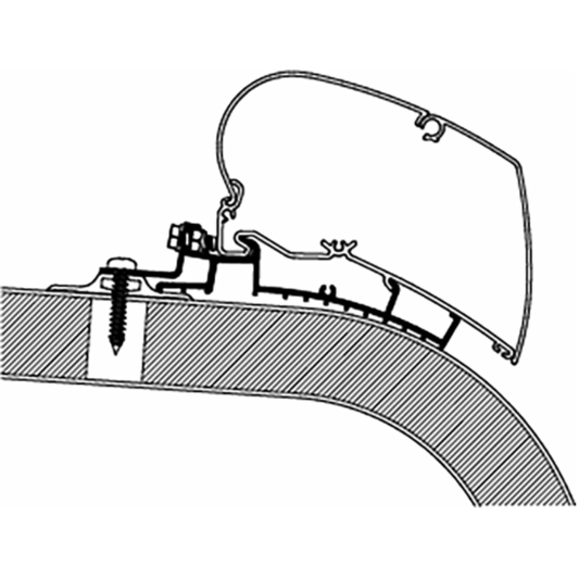 Thule Omnistor Giottiline Awning Adapter Series 6 (3 Pcs.) 308107 made by Thule. A Add-ons sold by Quality Caravan Awnings