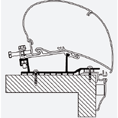 Thule Omnistor Hobby Caravan 2009 Roof Awning Adapter 308663 made by Thule. A Add-ons sold by Quality Caravan Awnings
