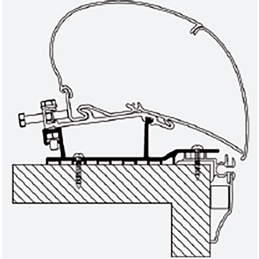 Thule Omnistor Hobby Caravan 2009 Roof Awning Adapter 308663 made by Thule. A Add-ons sold by Quality Caravan Awnings