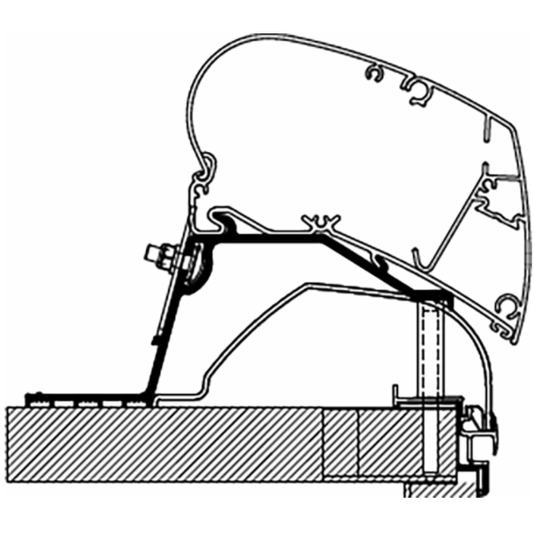 Thule Omnistor Hobby Caravan 2014 Roof Awning Adapter 306948 made by Thule. A Add-ons sold by Quality Caravan Awnings