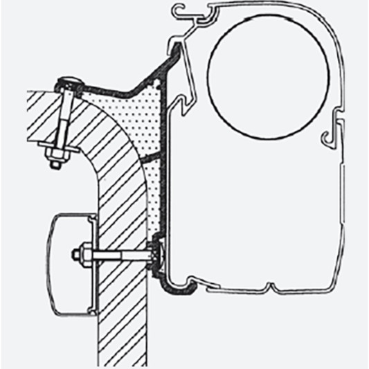 Thule Omnistor Hymer B2 Class Awning Adapter Series 5 307932 made by Thule. A Add-ons sold by Quality Caravan Awnings