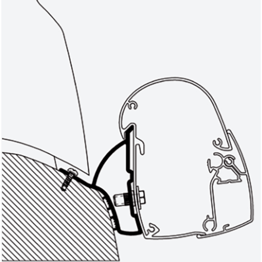 Thule Omnistor Hymer Car 302 - Ducato H1 Awning Adapter To5102 308659 made by Thule. A Add-ons sold by Quality Caravan Awnings