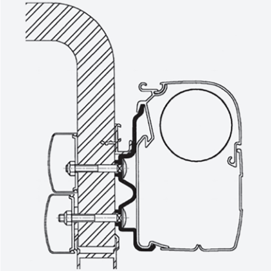 Thule Omnistor Hymercamp Awning Adapter Series 5 307933 made by Thule. A Add-ons sold by Quality Caravan Awnings