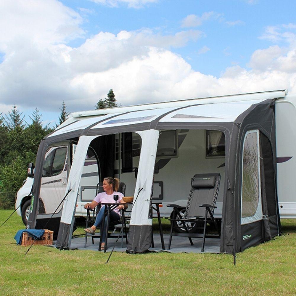 Outdoor Revolution Eclipse Pro 380 Inflatable Caravan Awning + Free Carpet (2020)