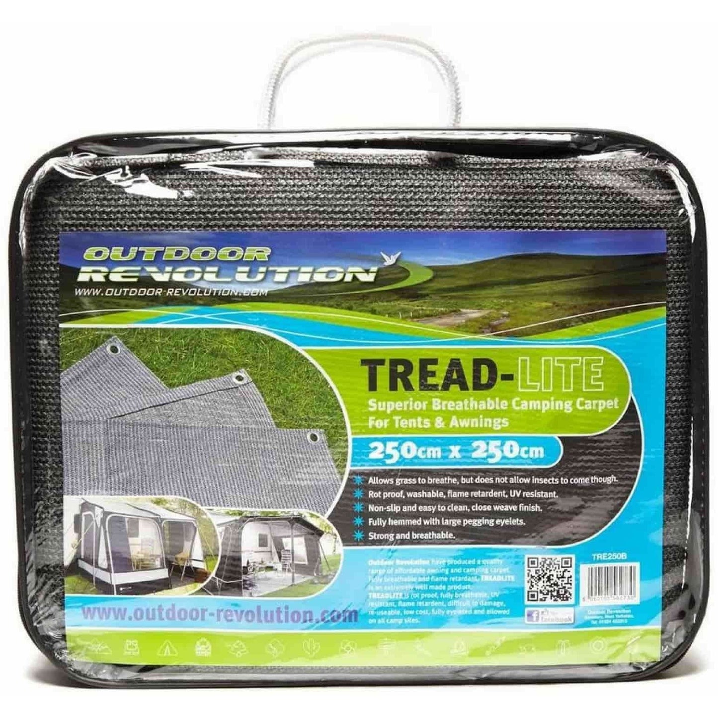 Outdoor Revolution Treadlite 400 Awning Carpet TRE400B - Quality Caravan Awnings