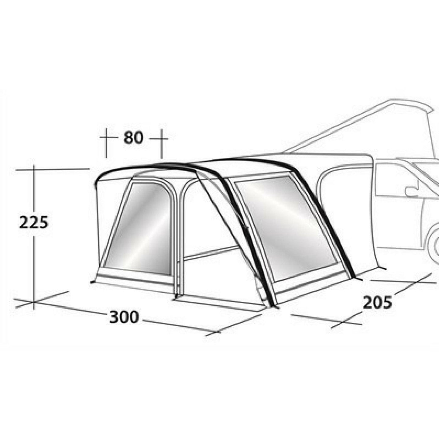 Outwell Atlantic Road Smart Air Driveaway Awning (2018 Edition) - Quality Caravan Awnings