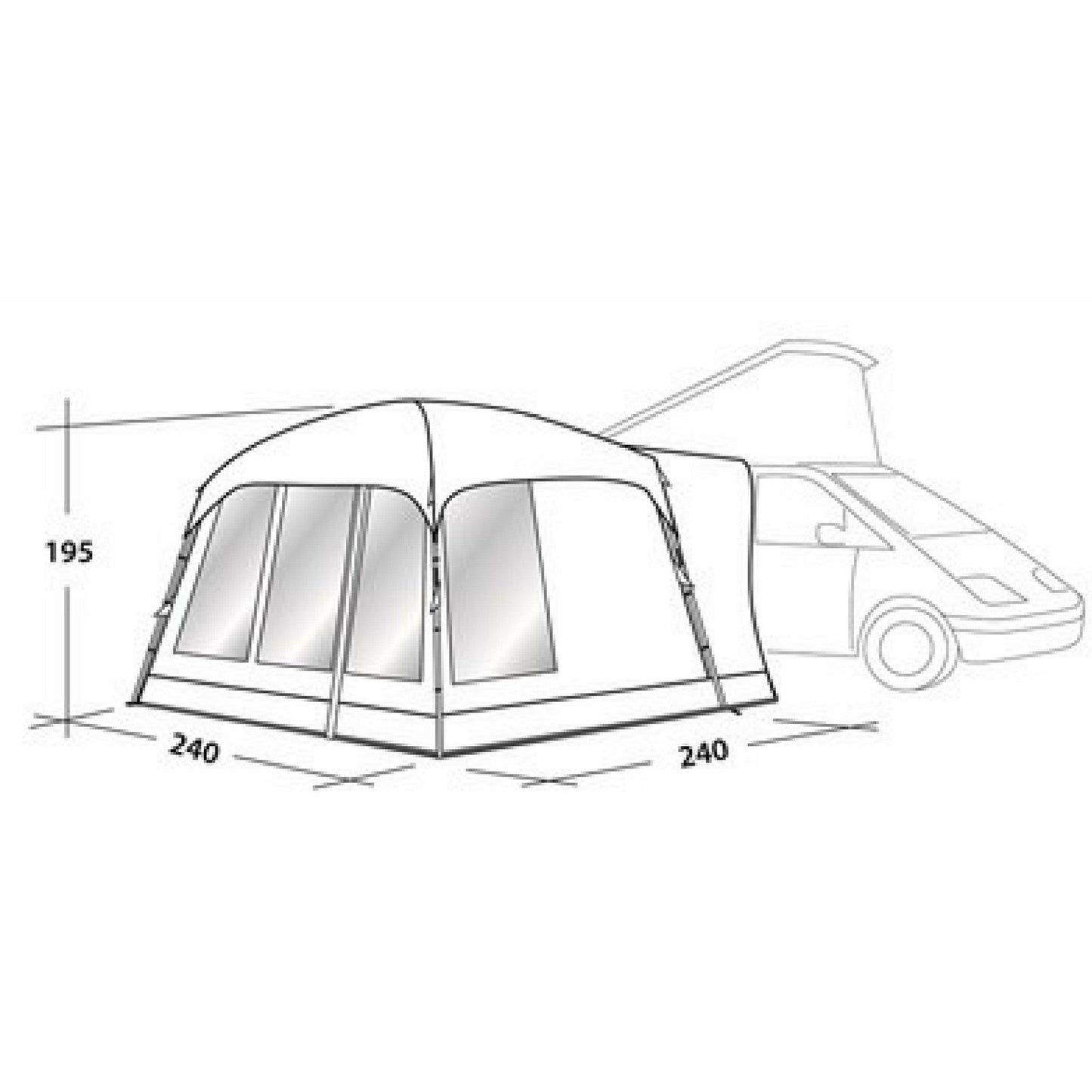 Outwell Spokane Driveaway Awning (2018 Edition) - Quality Caravan Awnings