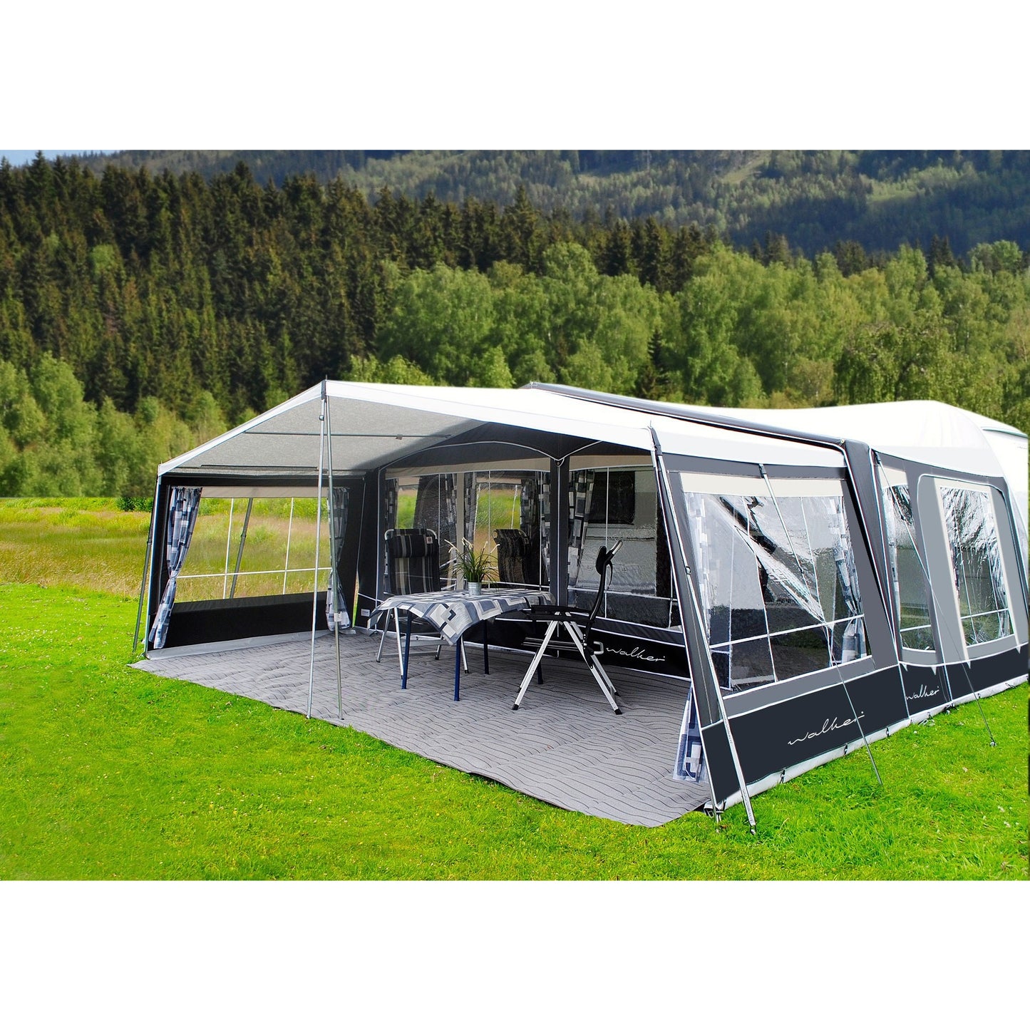 Walker Patio Canopy for Caravan Awning (2018) + Free Storm Straps - Quality Caravan Awnings