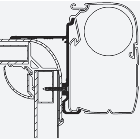 Thule Omnistor Pilote Explorateur Awning Adapter Series 5 308006 made by Thule. A Add-ons sold by Quality Caravan Awnings