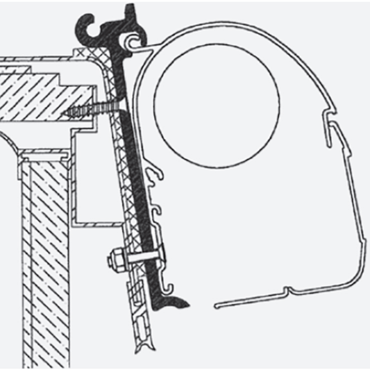 Thule Omnistor Rapido Club Version 95 Awning Adapter 307890 made by Thule. A Add-ons sold by Quality Caravan Awnings