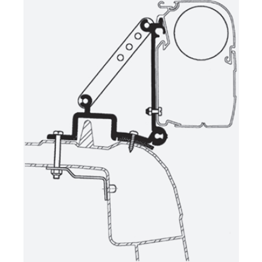 Thule Omnistor Renault Master 1998-2010 Awning Adapter (3 Pcs.) 307918 made by Thule. A Add-ons sold by Quality Caravan Awnings