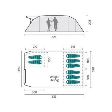 Royal Rockhampton 6 + 2 Person Tent 201518 - Quality Caravan Awnings