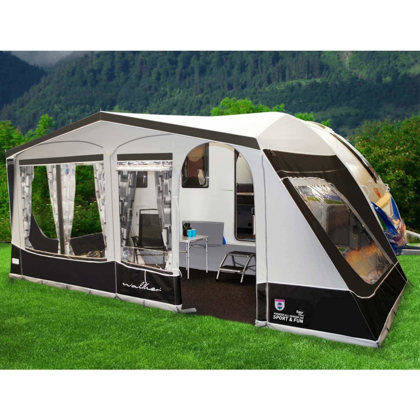 Walker Knaus Sport & Fun Caravan Awning (2018) + Free Storm Straps - Quality Caravan Awnings