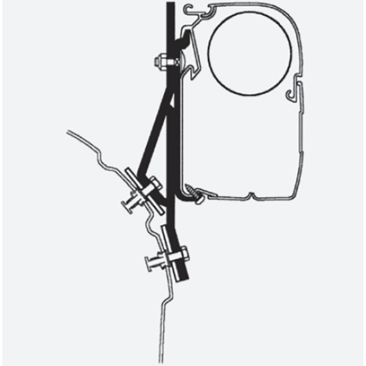 Thule Omnistor Vw T4 Awning Adapter (2 Pcs.) 307879 made by Thule. A Add-ons sold by Quality Caravan Awnings