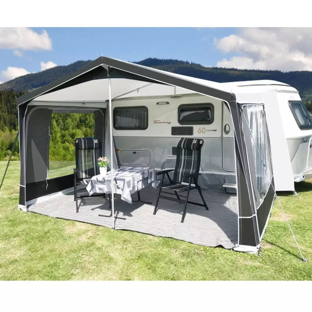 Walker Touring-Plus Full Caravan Awning Traditional (Trigano Silver) + Free Straps