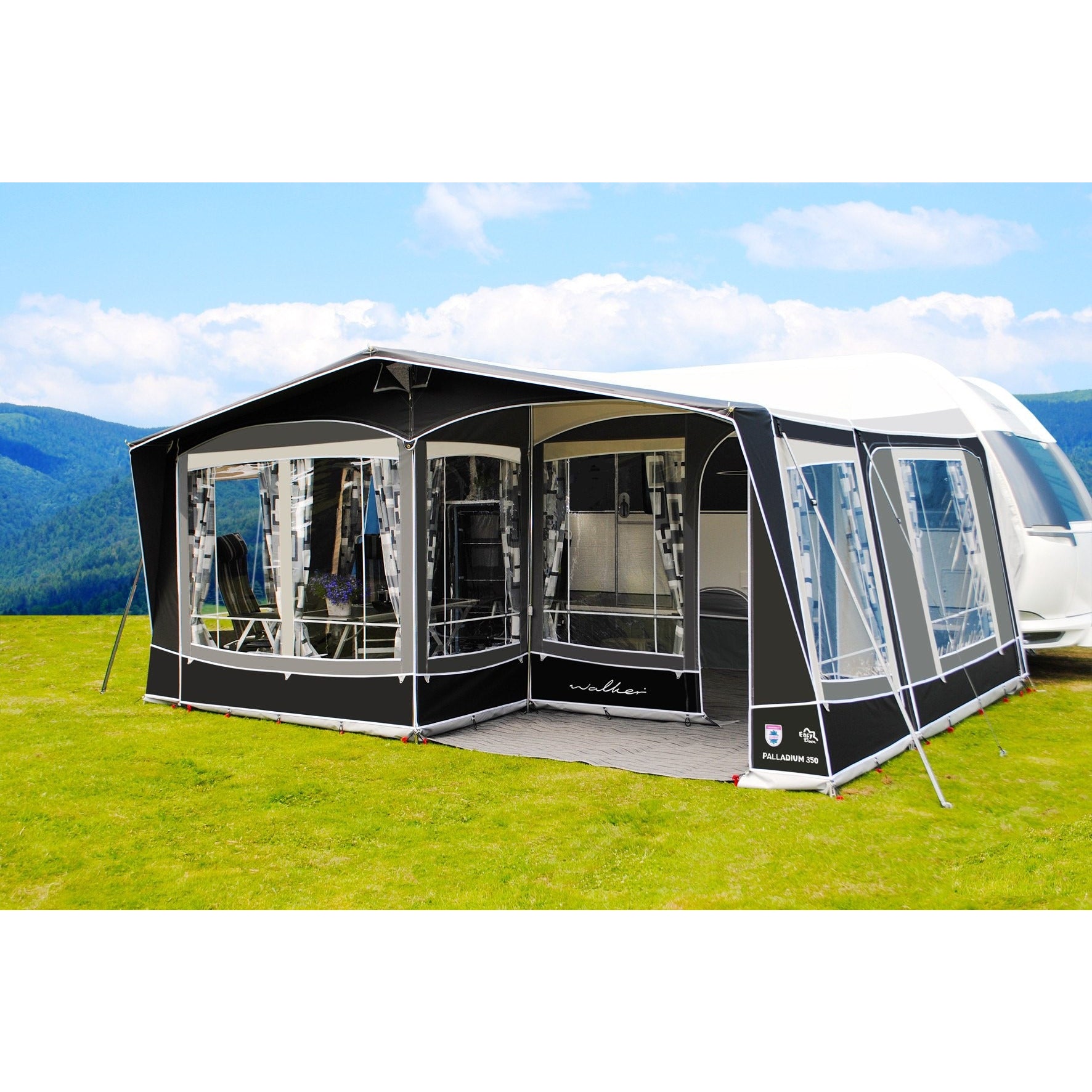 WALKER Palladium 350 Caravan Awning (+ FREE Storm Straps) - Quality Caravan Awnings