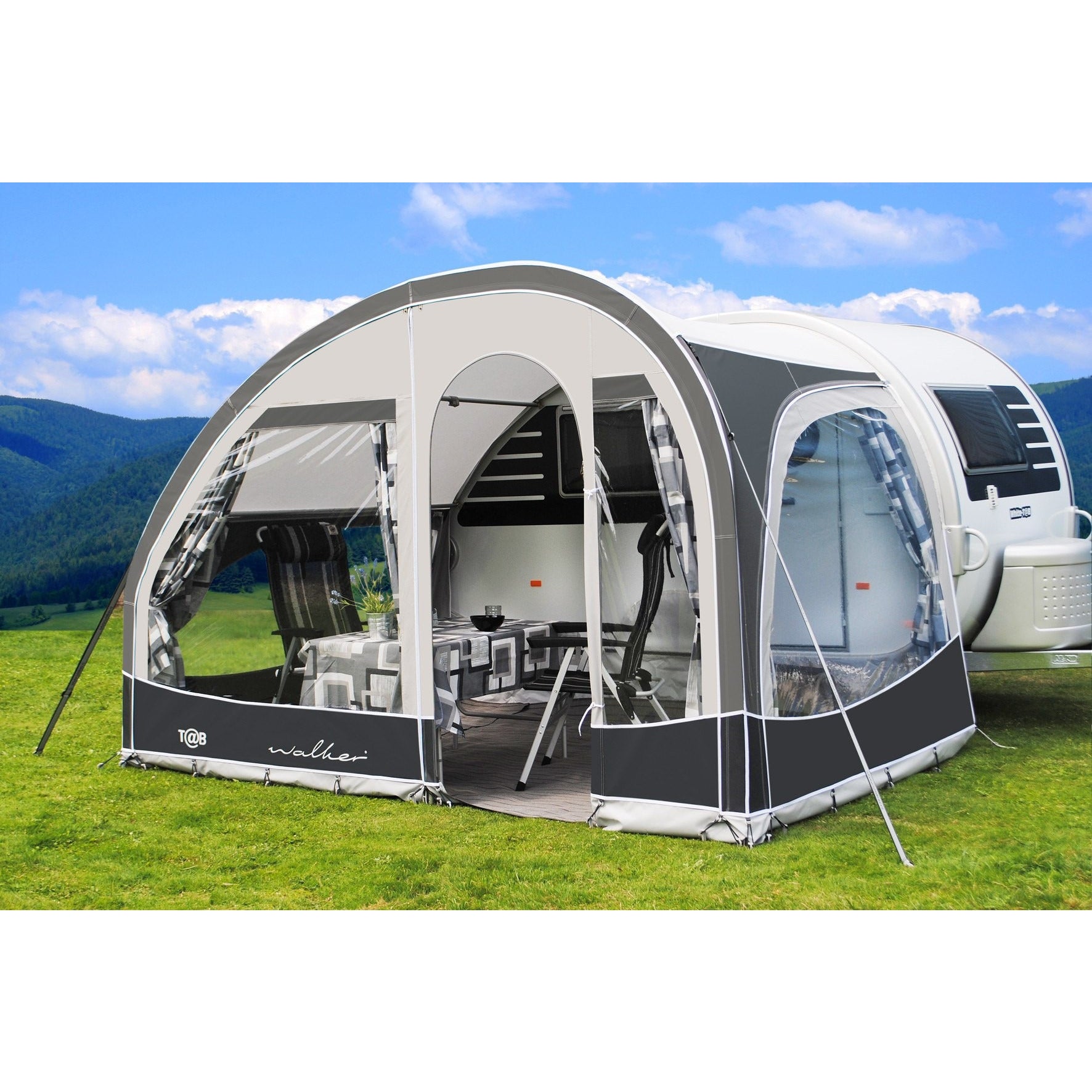 Walker T@B 400 Caravan Awning (2018) + Free Storm Straps - Quality Caravan Awnings