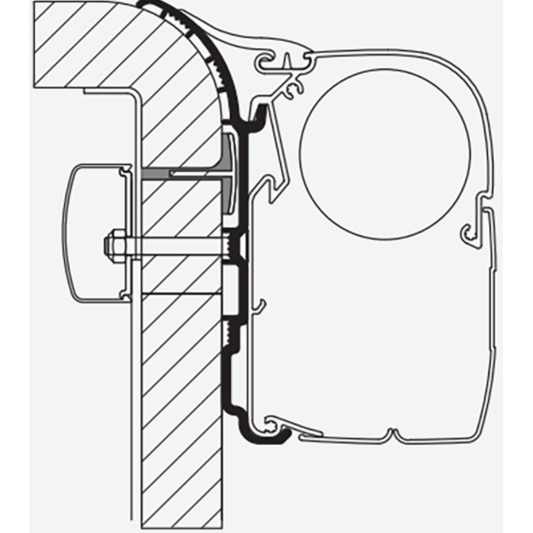 Thule Omnistor B¢¢‚¬Å¡‚¬€š‚ªrstner Awning Adapter 308027 made by Thule. A Add-ons sold by Quality Caravan Awnings