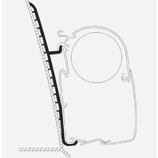 Thule Omnistor Renault Master High Roof Awning Adapter (2 Pcs.) 308072 made by Thule. A Add-ons sold by Quality Caravan Awnings