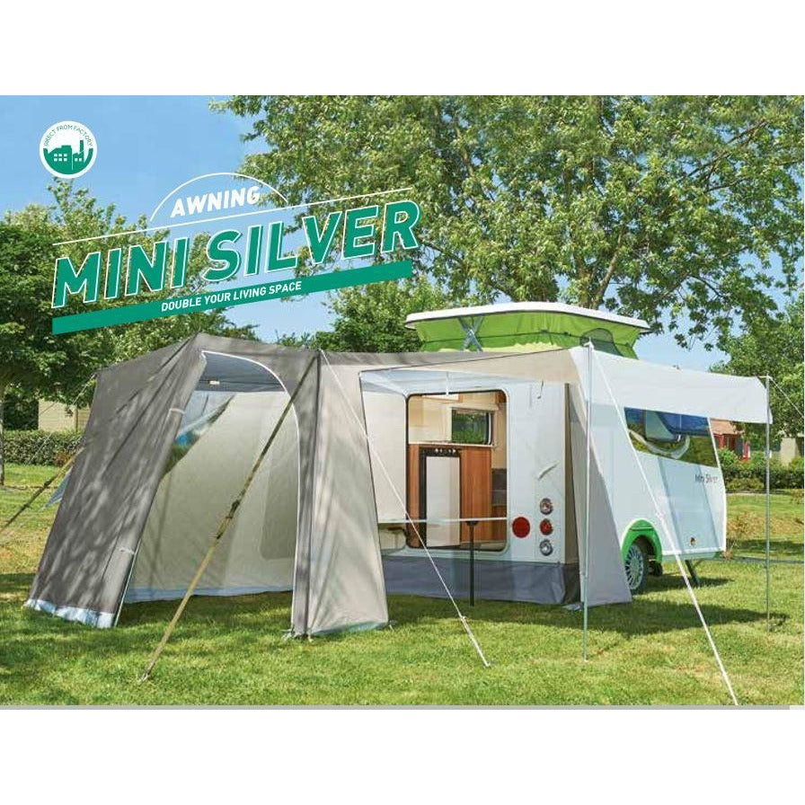 Trigano Mini Silver Awning for Pop Up Caravans - Quality Caravan Awnings